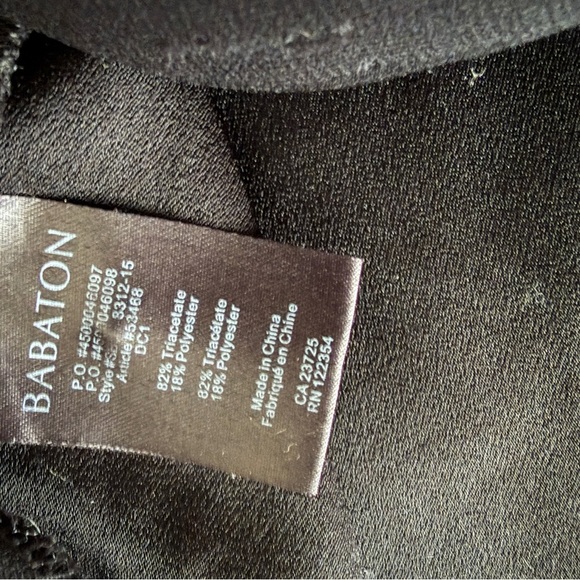 Aritzia Babaton Black Triacetate Crepe Tapered Leg Jumpsuit Size XXS - Picture 6 of 6